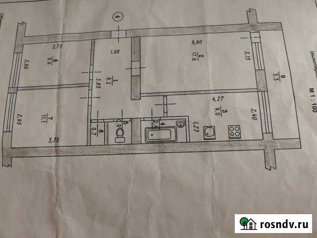 3-комнатная квартира, 60 м², 2/2 эт. на продажу в Исилькуле Исилькуль - изображение 1