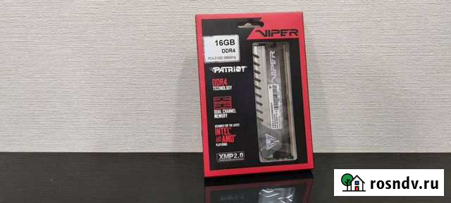 Patriot viper ddr4 16gb Барнаул - изображение 1