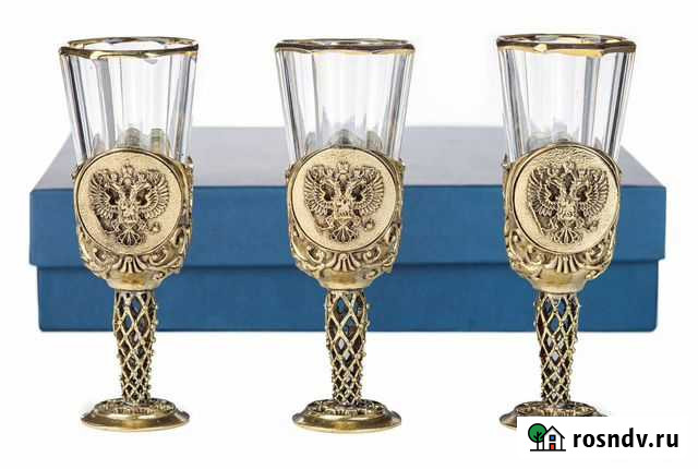 Лафитник российская федерация 3 шт Луга - изображение 1