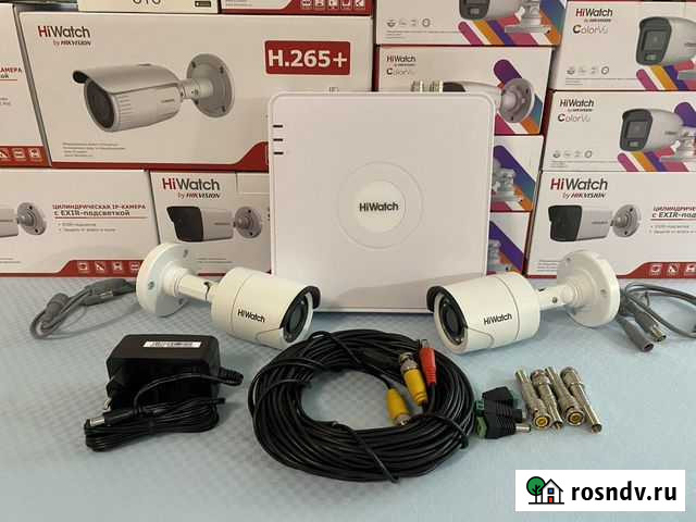 Комплект видеонаблюдения на 2ул.2мп камеры Екатеринбург - изображение 1