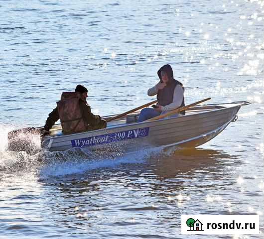 Новая моторная лодка Wyatboat 390P алюминиевая Челябинск - изображение 1