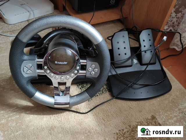 Игровой руль с педалями для пк Мамонтово - изображение 1
