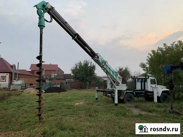 Бурение свай Услуги Ямобура вездехода Установка оп Краснодар - изображение 1