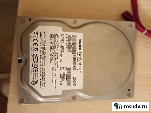 Hdd 160 gb hitachi SATA 3.5 Тольятти - изображение 1