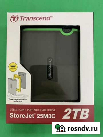 Transcend StoreJet 25M3C 2tb, NEW нал/безнал Москва - изображение 1