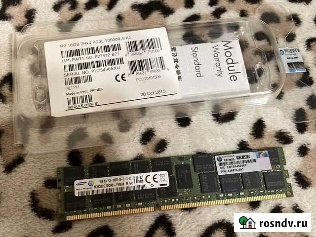 Оперативная память серверная hp 16gb 2rx4 pc3l-106 Уфа - изображение 1
