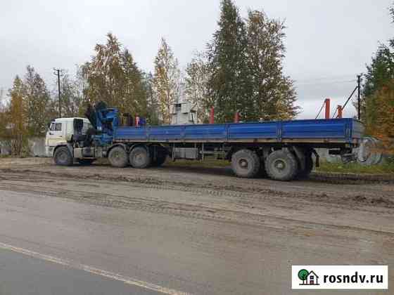 Сцепка камаз и полуприцеп чмзап с кму инман 240 Нефтеюганск