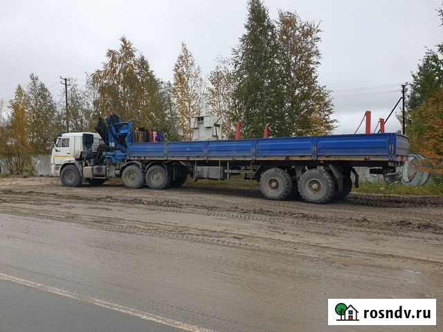 Сцепка камаз и полуприцеп чмзап с кму инман 240 Нефтеюганск - изображение 1