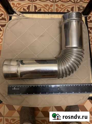 Угол трубы дымоудаления для газового котла Уфа - изображение 1