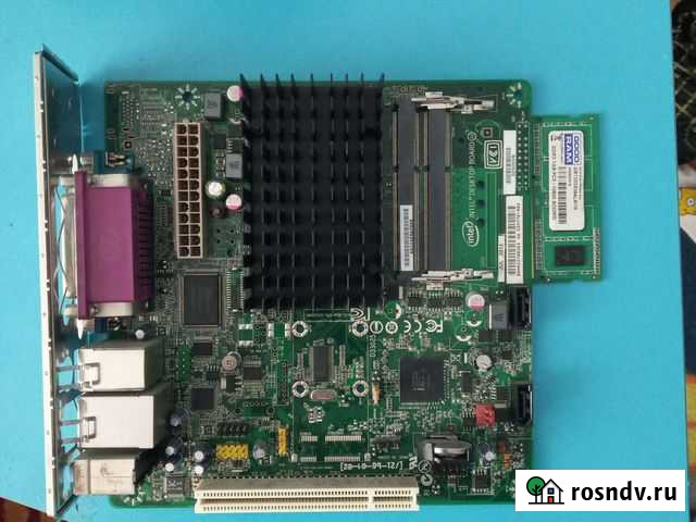 Материнская плата с процессором intel d2500hn Симферополь - изображение 1