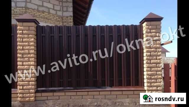 Забор из евроштакетника Тольятти - изображение 1