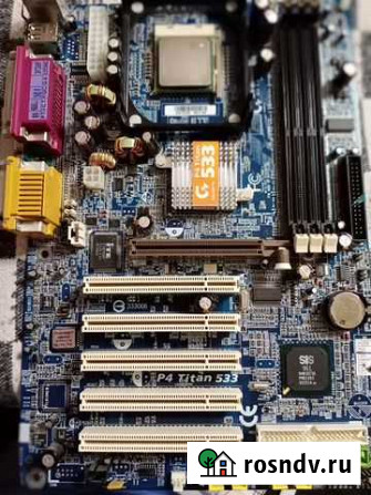 Материнская плата Gigabyte P4 Titan 533 +Процессор Череповец - изображение 1
