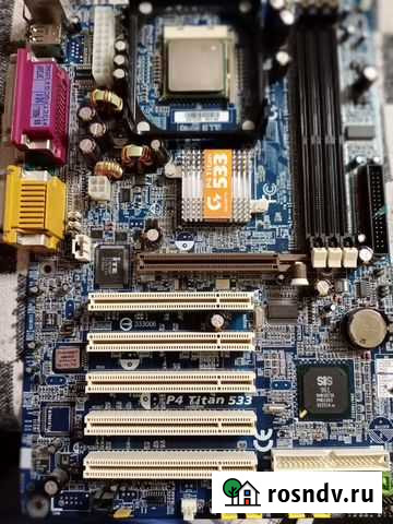 Материнская плата Gigabyte P4 Titan 533 +Процессор Череповец - изображение 1