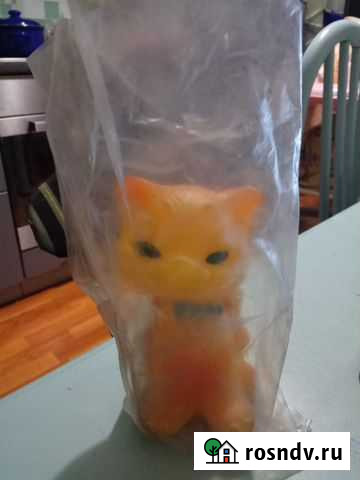 Игрушка резиновая СССР кот Петропавловск-Камчатский - изображение 1