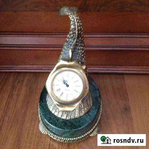 СССР.Настольные каминные часы Рыба Щёлково