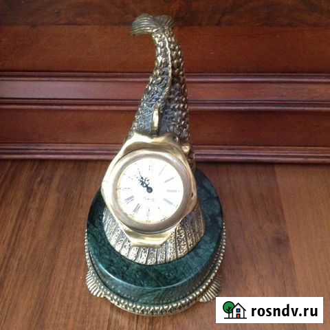 СССР.Настольные каминные часы Рыба Щёлково - изображение 1