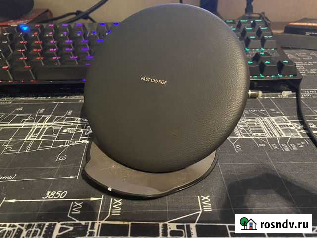 Кожаная беспроводная быстрая зарядка samsung Чебоксары - изображение 1