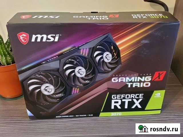 Видеокарта MSI RTX 3070 Gaming X Trio (не LHR) Абакан - изображение 1