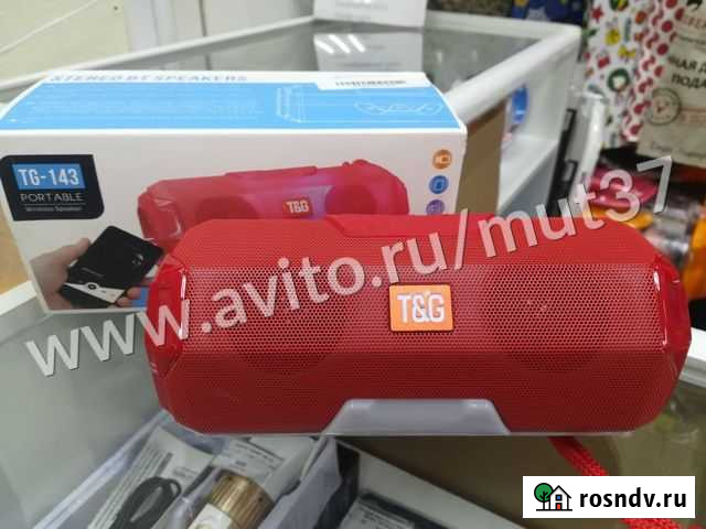 Колонка беспроводная T&G 143, красная Иваново - изображение 1