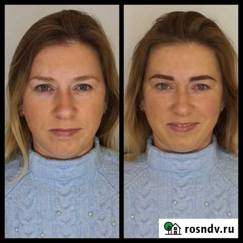 Перманентный макияж. Пудровые бровки Янино-1 - изображение 1