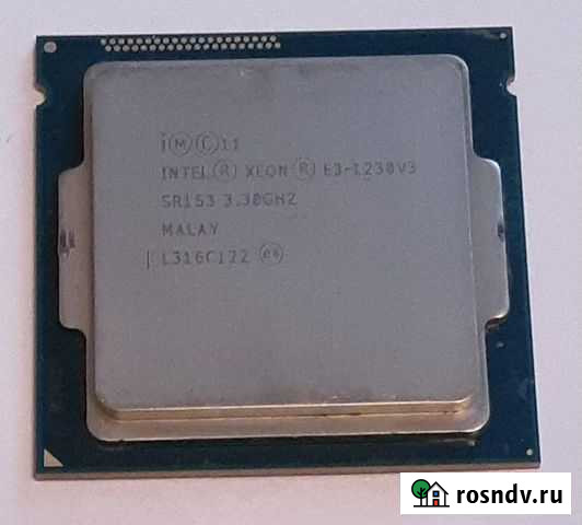 Процессор Xeon E3-1230v3 3.3-3.7GHz LGA 1150 Киров - изображение 1