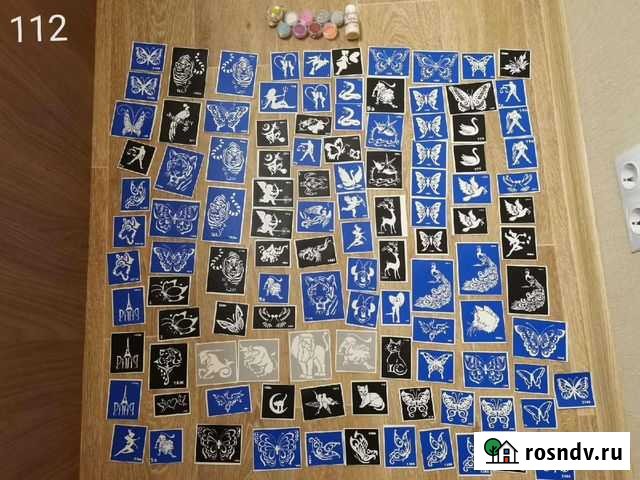 Набор для блеск-тату, глиттер дизайн Коломна - изображение 1