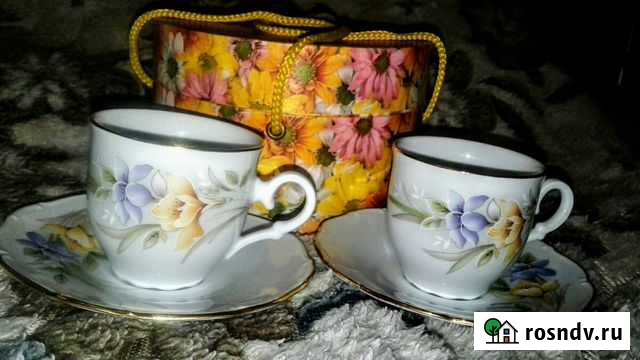 Кофейная пара Набор Чехословакия Карабаново - изображение 1