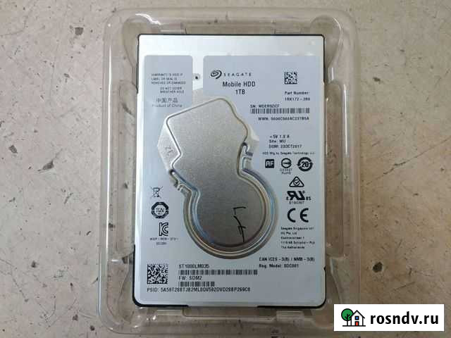 Жесткий диск для ноутбука Seagate 1 Тб Уфа - изображение 1