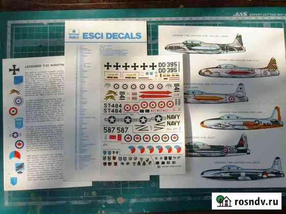 Декаль на Т-33А Шутинг стар 1/72 esci Воронеж