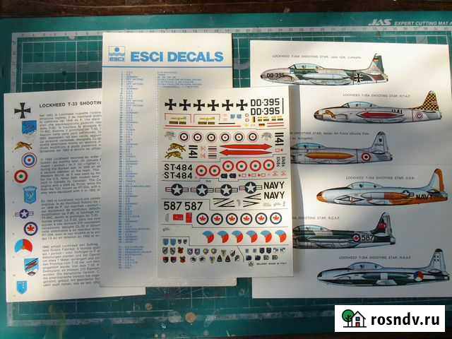 Декаль на Т-33А Шутинг стар 1/72 esci Воронеж - изображение 1