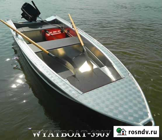 Алюминиевая моторная лодка Wyatboat 390У новая Уфа - изображение 1