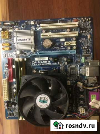 Материнская плата gigabyte GA-M61PME-S2P +CPU +озу Тула - изображение 1