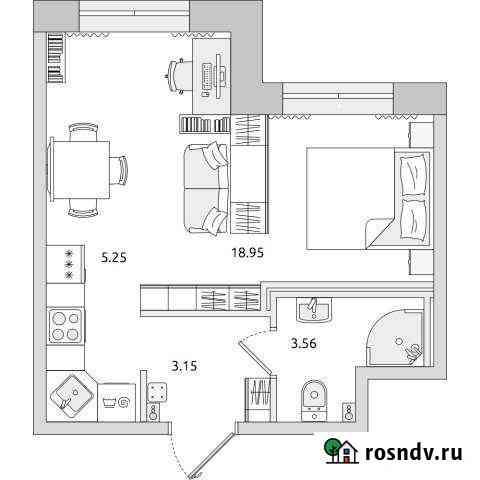 Квартира-студия, 30 м², 1/20 эт. на продажу в Санкт-Петербурге Санкт-Петербург