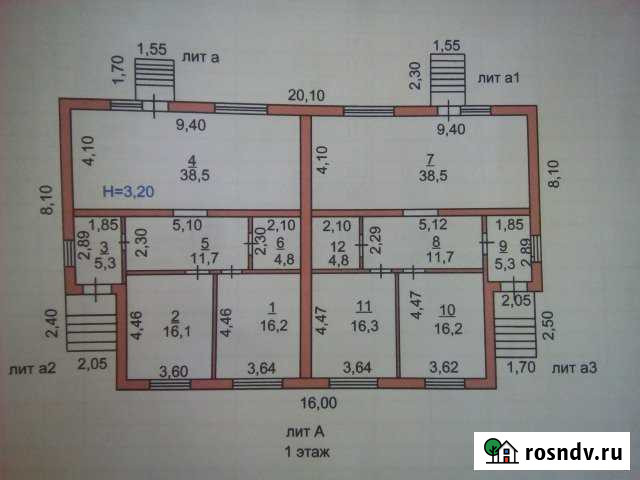 Таунхаус 95 м² на участке 4.2 сот. на продажу в Аксае Ростовской области Аксай - изображение 1