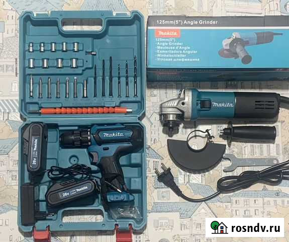 Ушм болгарка 125 + дрель шуруповерт Makita Одинцово - изображение 1
