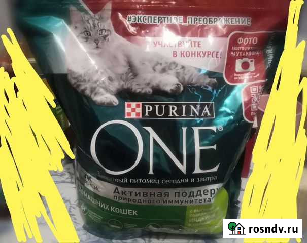 Корм Purina One для взрослых кошек 1кг Северск - изображение 1