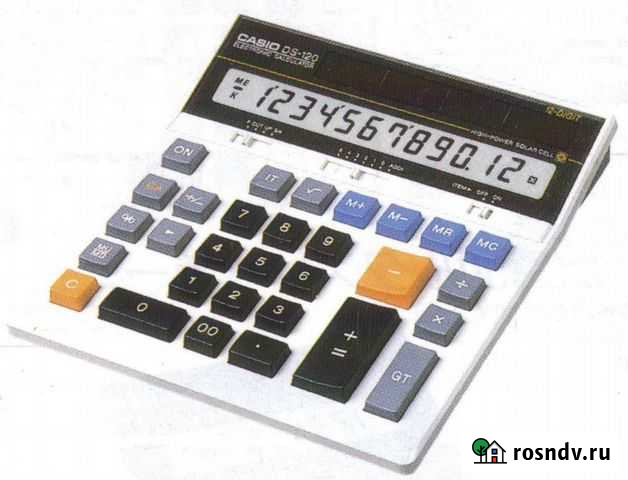 Калькулятор Casio ds120 made in japan Красноярск - изображение 1