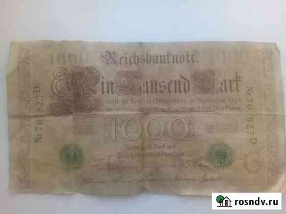 1910 german 1000 mark reichsbanknote Белогорск