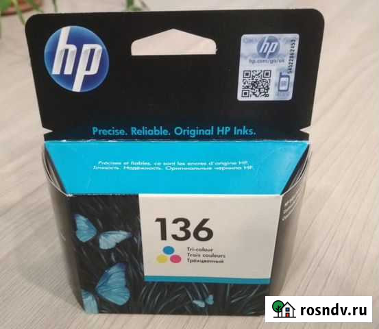 Картридж цветной для струйного принтера HP 136 Дзержинск - изображение 1