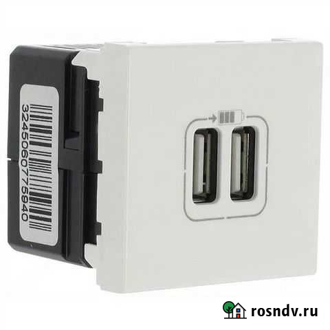Розетка 2xUSB Legrand Mosaic (077594) Рязань - изображение 1