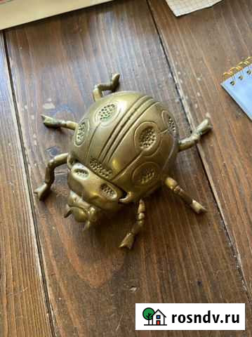 Винтажная пепельница, бронза жук Астрахань - изображение 1