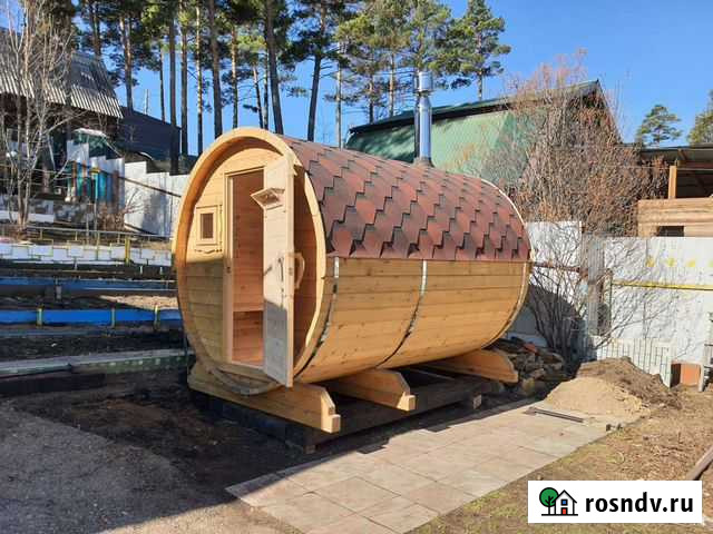 Баня бочка из кедра Чита - изображение 1