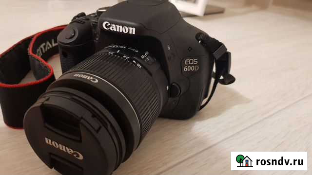 Зеркальный фотоаппарат canon 600d Краснодар - изображение 1