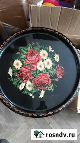 Поднос, ручная роспись Никольское - изображение 1