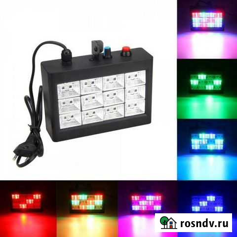 Светодиодный стробоскоп цветомузыка LED Ижевск - изображение 1