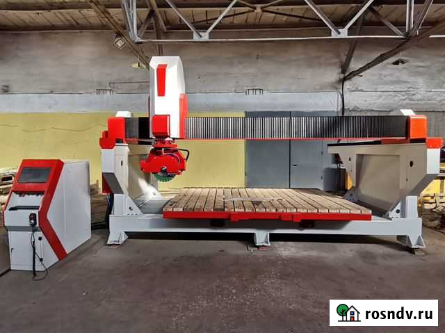 Мостовой станок чпу по камню 5 осей (3200x2000x500 Хабаровск - изображение 1