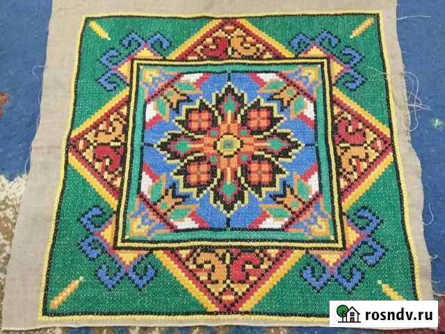 Вышивка на холсте СССР Шахты - изображение 1