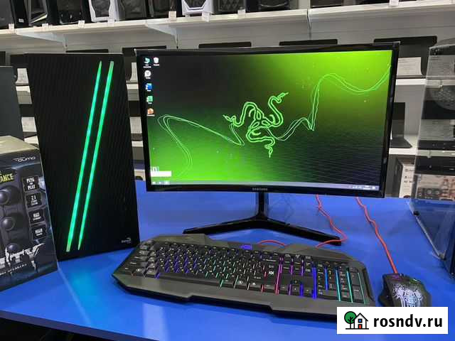 Игровой пк Ryzen 3/8Gb/SSD256/GTX1050ti Курск - изображение 1