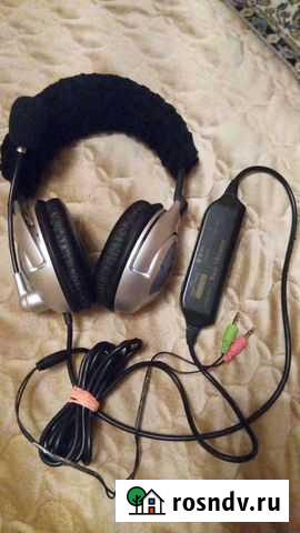 Компьютерные наушники с микрофоном и усилением бас Королев - изображение 1