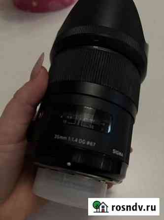 Объектив sigma 35 mm 1.4 art for nikon Тимашевск
